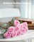 50 Pcs Artificial Pink Roses with Long Stems – Faux Velvet Silk Flowers for DIY Wedding Bouquets, Centerpieces, Party, Home & Bridal Floral Decor